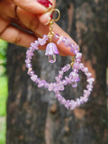 Amethyst Dreams Hoops