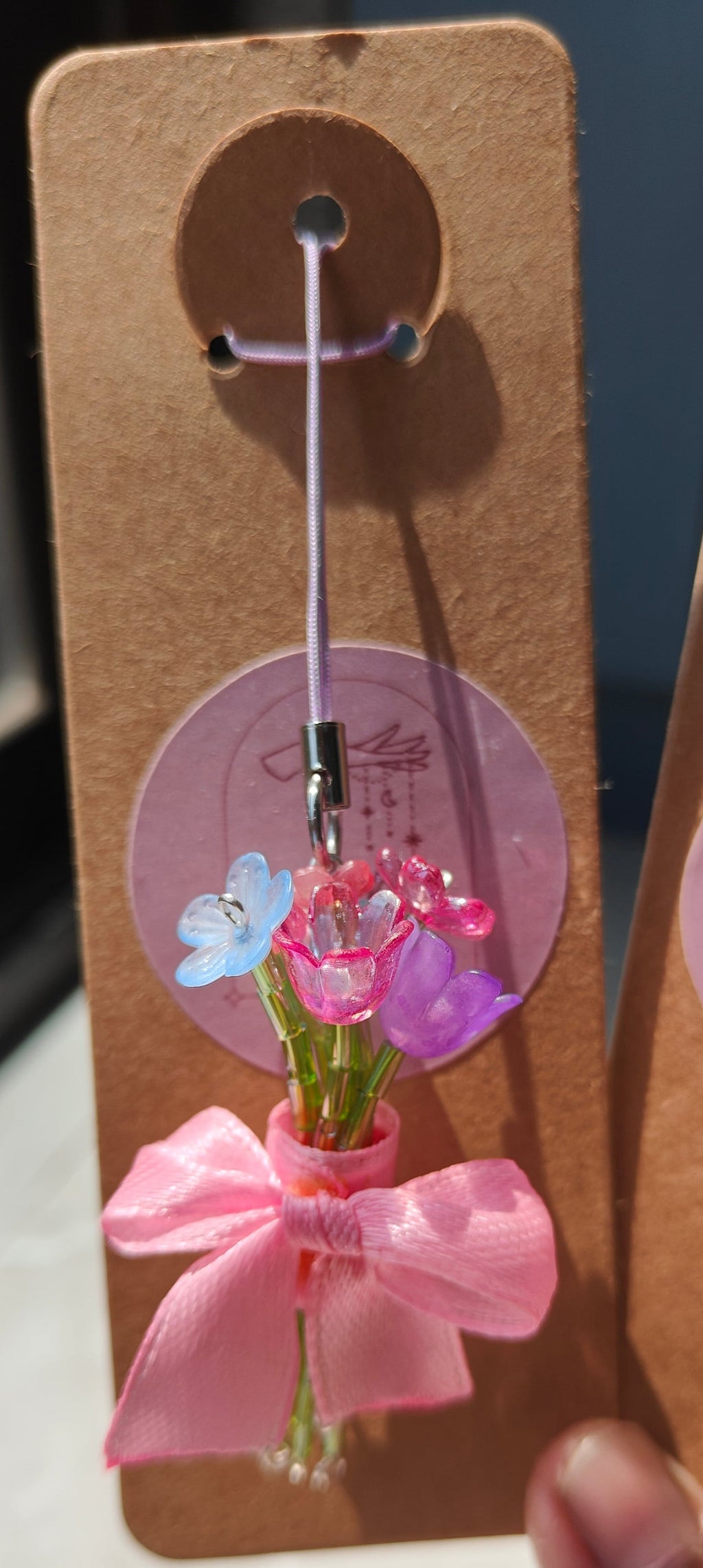 Mini bouquet phone charm